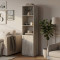 Пенал Анжело Ferrum-decor на 4 полки с 1 дверью 1900x500x380 ДСП Бетон 16 мм (FRD-104953)