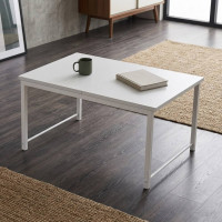 Стіл журнальний приставний Террі Комбо Ferrum-decor 345x662x440 Білий метал ДСП Біле 16 мм (FRD-105143)