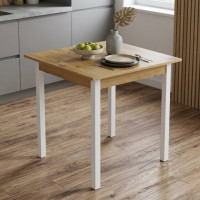 Стол кухонный Ferrum-decor Диего 75x80x80 Белый ДСП Дуб Артизан 16мм (FRD-105711)