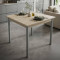 Стол кухонный Ferrum-decor Агата 75x90x90 Серый ДСП Сонома 16мм (FRD-106261)