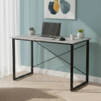 Стіл письмовий Дейв Ferrum-decor 750x1200x700 Чорний метал ДСП Бетон 32 мм (FRD-106461)