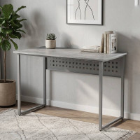 Стіл письмовий Майк Ferrum-decor 75x140x60 Сірий метал ДСП Бетон 16 мм (FRD-106521)