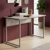 Стіл письмовий Коді Ferrum-decor 75x100x60 Сірий метал ДСП Бетон 16 мм (FRD-106581)