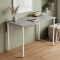 Стіл письмовий Курт Ferrum-decor 75x140x60 Білий метал ДСП Бетон 32 мм (FRD-106631)