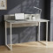 Стіл письмовий Скай Ferrum-decor 75x120x60 Білий метал ДСП Бетон 32 мм (FRD-106661)