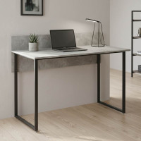 Стіл письмовий Скай Ferrum-decor 75x140x70 Чорний метал ДСП Бетон 16 мм (FRD-106681)