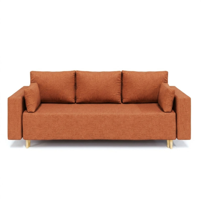 Ортопедичний диван Мекко Oslo 2300*1000 Gold III категорія Austin 9 Rust (MEK-161167)