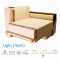 Кутовий ортопедичний диван Мекко Lincoln 2400*1500 Light тканина Bagama 03 (MEK-161268)