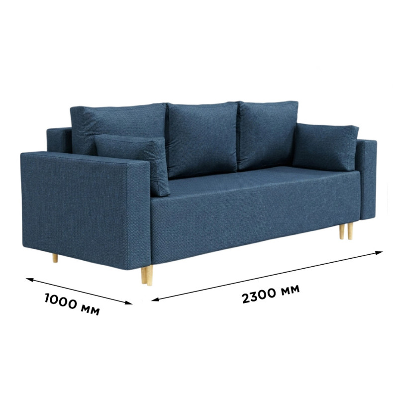 Ортопедичний диван Мекко Oslo 2300*1000 Gold III категорія Austin 9 Rust (MEK-161167)