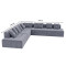 Кутовий диван Мекко Paradise 3500*3500 Perfect II категорія Allure Premium Cool Grey (MEK-161508)