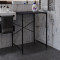 Стелаж-полиця Бафрум 401 Ferrum-decor для пральної машини 90x70,5x60,5 Чорний метал ДСП Каштан Арвадонна 16 мм (FRD-107575)
