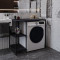 Стелаж-полиця Бафрум 405 Ferrum-decor для пральної машини 90x101x60,5 Чорний метал ДСП Каштан Арвадонна 16 мм (FRD-107615)
