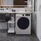 Стелаж-полиця Бафрум 405 Ferrum-decor для пральної машини 90x101x60,5 Чорний метал ДСП Білий 16 мм (FRD-107395)