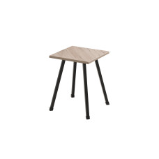 Табурет Ferrum-decor 430x320x320 Чорний метал ДСП Дуб Сан-Марино 16 мм (FRD-106915)