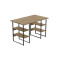 Комп'ютерний стіл Ferrum-decor Карен 75x120x60 чорний ДСП Дуб Артизан 32 мм (FRD-107245)