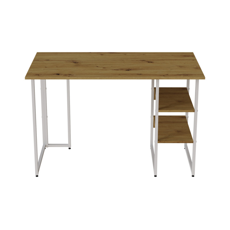 Комп'ютерний стіл Ferrum-decor Кевін 75x100x60 білий ДСП Дуб Артизан 16 мм (FRD-107205)