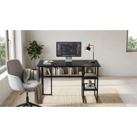 Стол письменный Кевин Ferrum-decor 75x120x70 Черный металл ДСП Каштан Арвадонна 16 мм (FRD-108105)