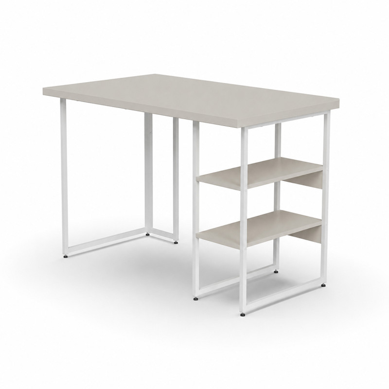 Стіл письмовий Кевин Ferrum-decor 75x120x70 Білий метал ДСП Кашемір 32 мм (FRD-108145)