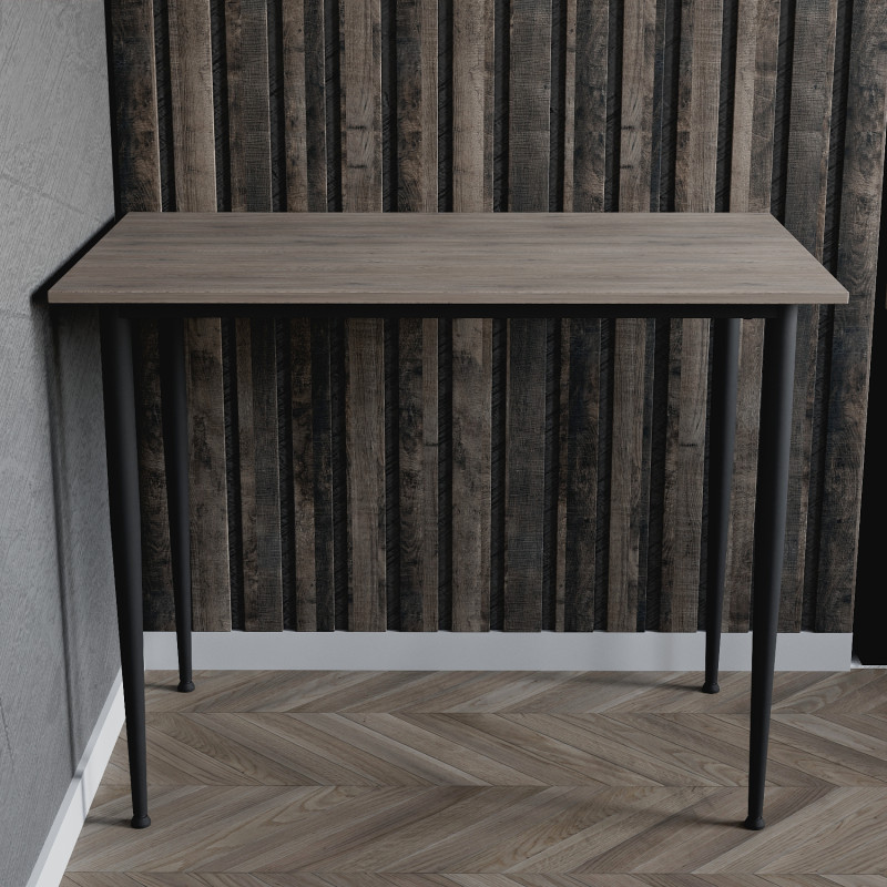 Універсальний стіл Prime Ferrum-decor 750x1400x700 Чорний метал ДСП Дуб Кремона Канолло 16 мм (FRD-107675)