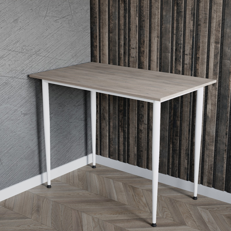 Універсальний стіл Prime Ferrum-decor 750x1400x700 Білий метал ДСП Дуб Кремона Канолло 16 мм (FRD-107735)