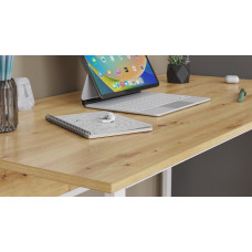 Комп'ютерний стіл Ferrum-decor Коди 75x100x70 білий ДСП Дуб Артизан 16 мм (FRD-107175)