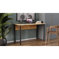 Комп'ютерний стіл Ferrum-decor Курт 75x120x70 чорний ДСП Дуб Артизан 16 мм (FRD-107155)