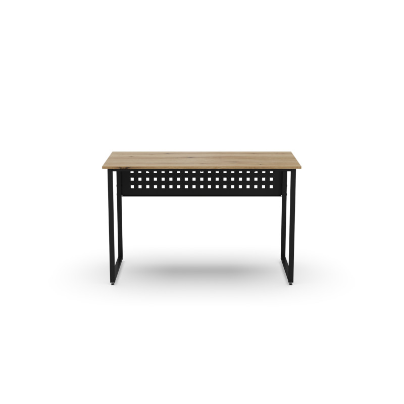 Стіл письмовий Майк Ferrum-decor 75x100x60 Чорний метал ДСП Дуб Евок Прибережний 16 мм (FRD-108225)