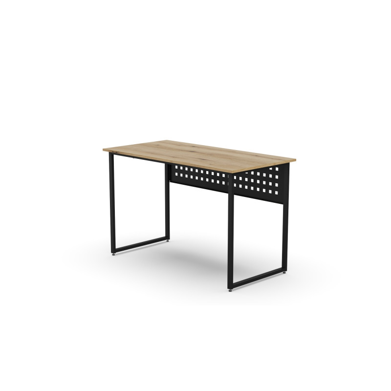 Стіл письмовий Майк Ferrum-decor 75x100x60 Чорний метал ДСП Дуб Евок Прибережний 16 мм (FRD-108225)