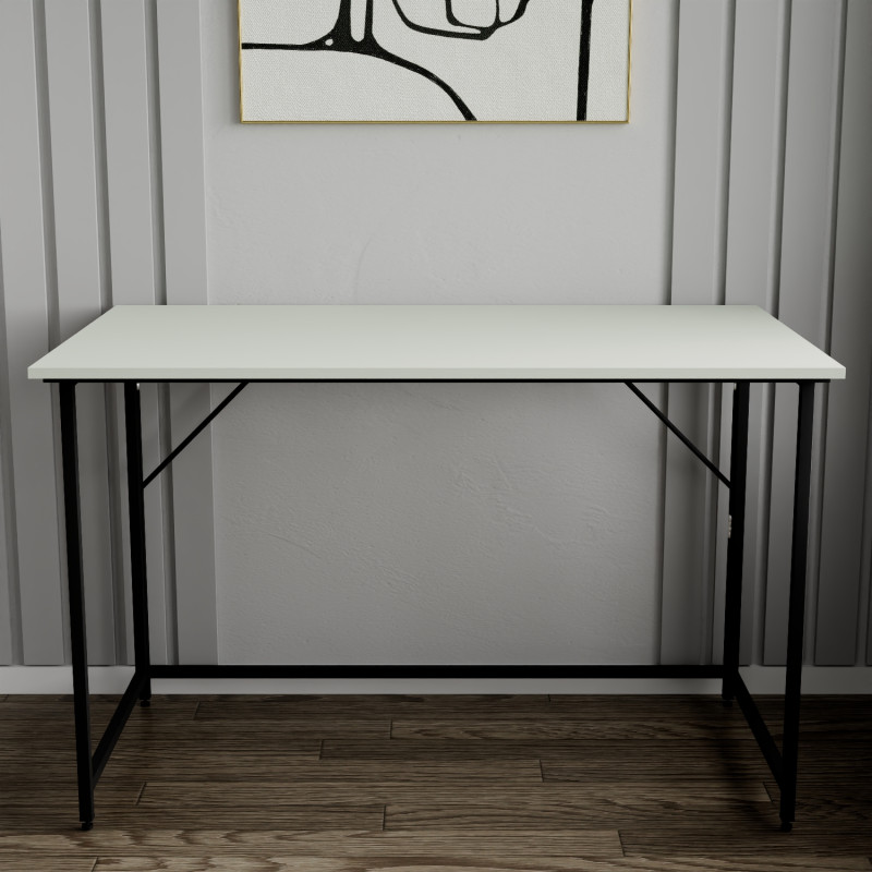 Розкладний стіл Моріс Ferrum-decor 750x1000x600 Чорний метал ДСП Кашемір 16 мм (FRD-107495)