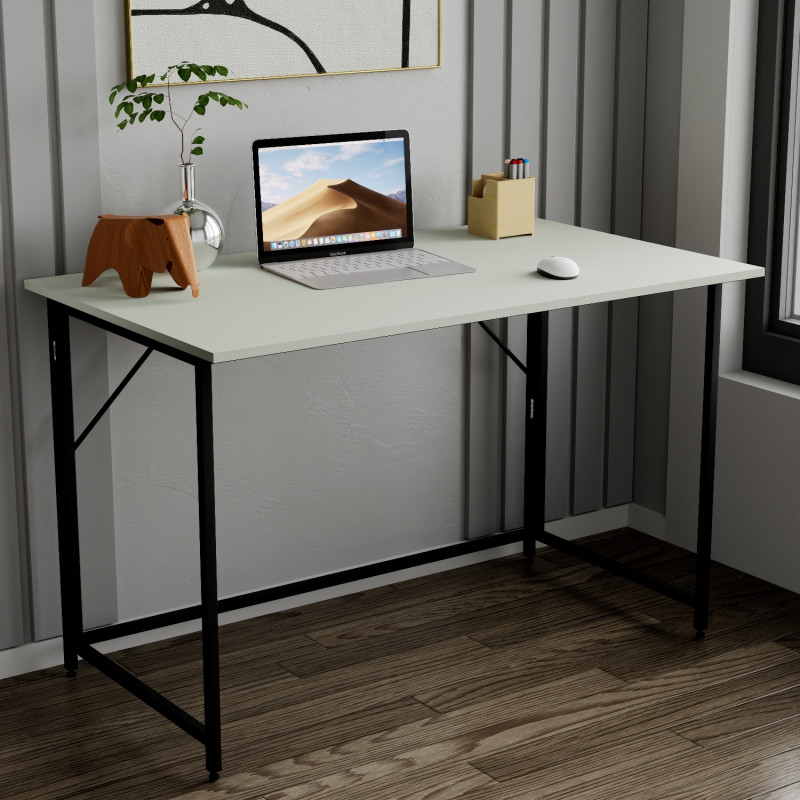 Розкладний стіл Моріс Ferrum-decor 750x1000x600 Чорний метал ДСП Кашемір 16 мм (FRD-107495)