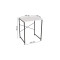 Стелаж-полиця Бафрум 401 Ferrum-decor для пральної машини 90x70,5x60,5 Чорний метал ДСП Білий 16 мм (FRD-107355)