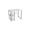 Стелаж-полиця Бафрум 405 Ferrum-decor для пральної машини 90x101x60,5 Чорний метал ДСП Білий 16 мм (FRD-107395)