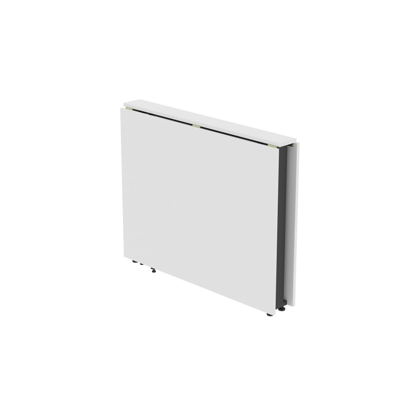 Обідній стіл трансформер книжка Оріон Pro Ferrum-decor 75x152x90 Чорний метал ДСП Білий 16 мм (FRD-107405)