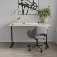 Стіл письмовий Space Ferrum-decor 750x1400x700 Чорний метал ДСП Дуб Сонома 16 мм (FRD-107985)