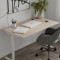 Стіл письмовий Space Ferrum-decor 750x1400x700 Білий метал ДСП Дуб Сонома 16 мм (FRD-108005)