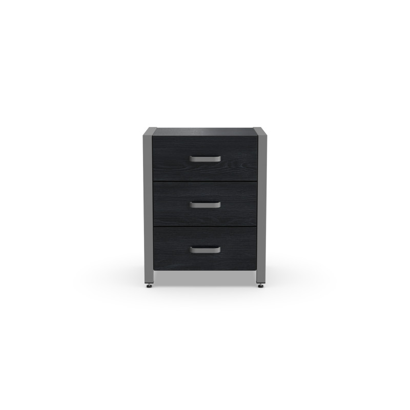Тумба універсальна Ferrum-decor Вів'єн 3 50x41x40 сірий ДСП Каштан Арвадонна 16 мм (FRD-107755)