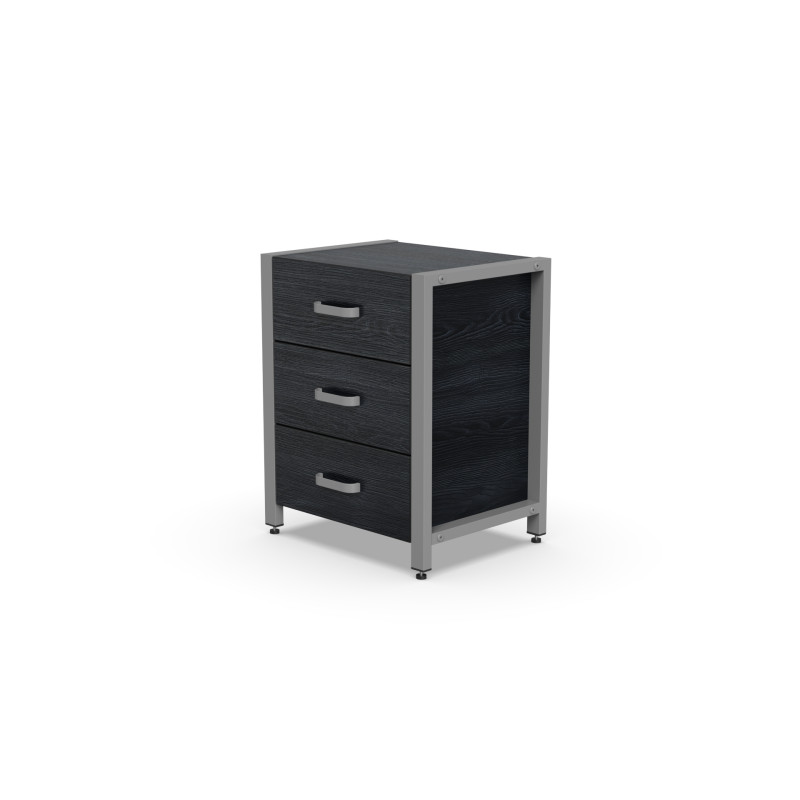Тумба універсальна Ferrum-decor Вів'єн 3 50x41x40 сірий ДСП Каштан Арвадонна 16 мм (FRD-107755)