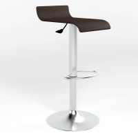 Барный стул Новый Стиль LATINA CHROME ECO-31 (Темно-коричневый) (NWS-121419)