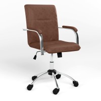 Кресло офисное поворотное Новый Стиль SAMBA GTP P ECO-21 (Темно-коричневый) (NWS-124729)