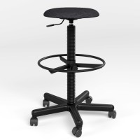 Стул офисный Новый Стиль STOOL GTS RING BASE STOPKI PM60 P C-38 (Антрацит) (NWS-122212)