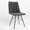Стул на раме VERONIKA 4LX BLACK (BOX-1) LN SORO-95 (Темно-серый) (NWS-122483)