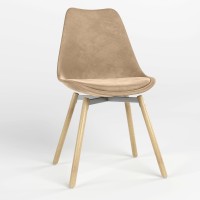 Стул обеденный Новый Стиль ASTI ALU SOFT WOOD (BOX-1) PUMA-01 (Бежевый) (NWS-127244)