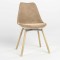 Стілець обідній Новий Стиль ASTI ALU SOFT WOOD (BOX-1) PUMA-01 (Бежевий) (NWS-127244)