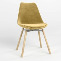 Стул обеденный Новый Стиль ASTI ALU SOFT WOOD (BOX-1) SORO-40 (Желто-горчичный) (NWS-127254)