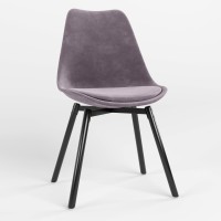 Стул обеденный Новый Стиль ASTI BLACK SOFT WOOD (BOX-1) SORO-65 (Фиолетовый) (NWS-127304)
