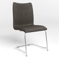 Стул офисный Новый Стиль DESILVA CHROME (BOX-2) ECO-70 (Серый) (NWS-127424)