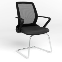 Стул офисный Новый Стиль FLY CF CHROME OH-5 V-4 (Черный) (NWS-127574)
