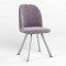 Стул на раме MILANA 4L ALU (BOX-1) LN SORO-65 (Фиолетовый) (NWS-128784)