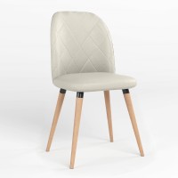 Стул обеденный Новый Стиль MILANA WOOD BLACK (BOX-1) LN ECO-50 (Белый) (NWS-128864)
