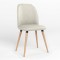 Стул на раме MILANA WOOD BLACK (BOX-1) LN ECO-50 (Белый) (NWS-128864)